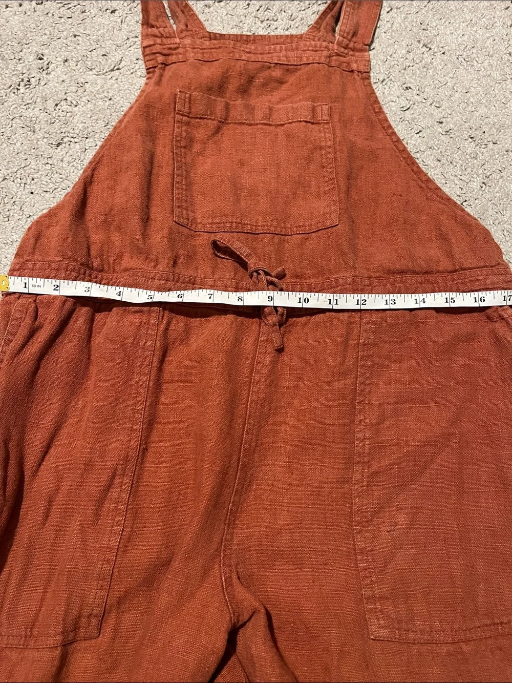 Not Perfect Linen Everest 100% Linen Jumpsuit Coastal Bohemian Minimalist - Picture 13 of 14
